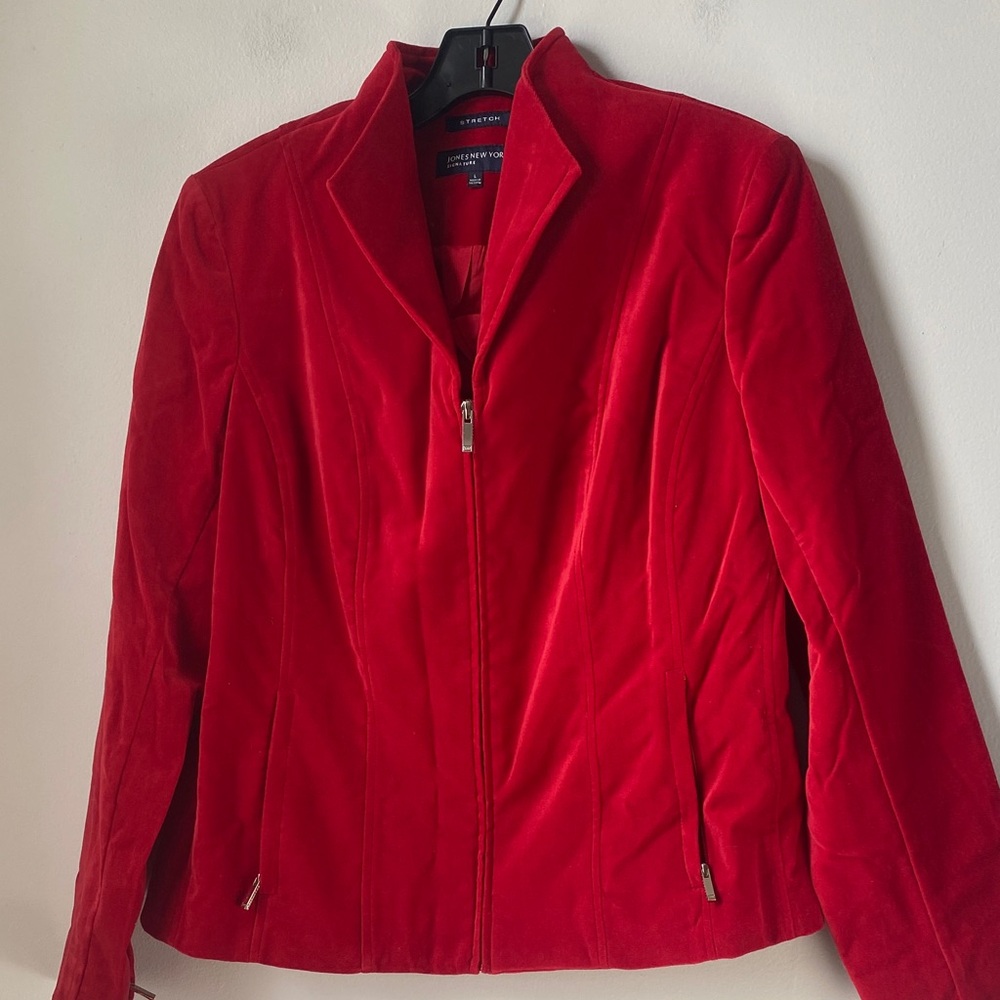 Jones New York Red Women's Bomber Jacket - Picture 7 of 11
